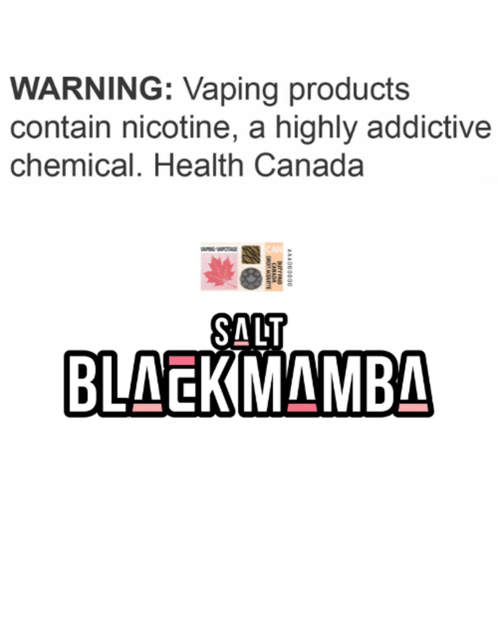 Black Mamba Salt Black Mamba Salt [ET]