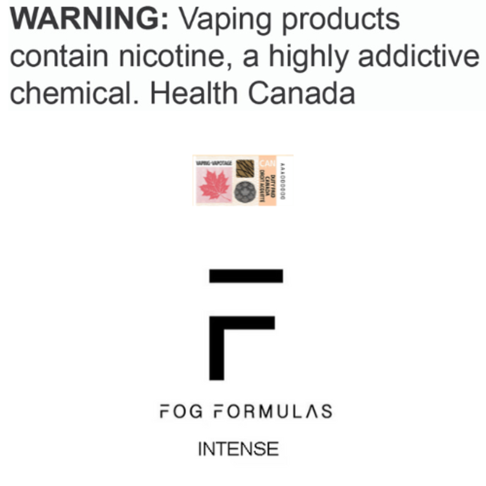 Fog Formula Fog Formula Disposable [ET]