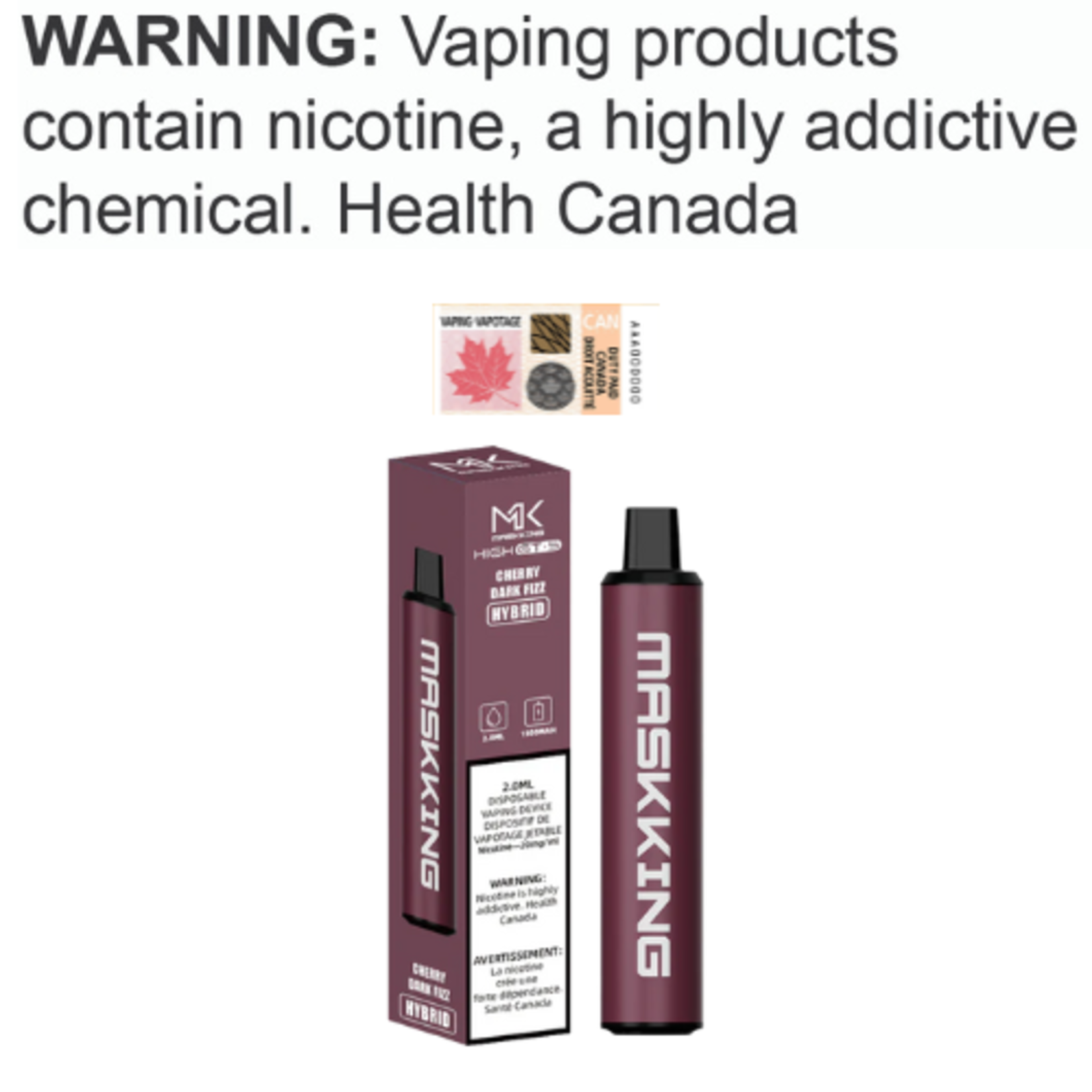 Maskking GTS Maskking High GTS Disposable [ET]