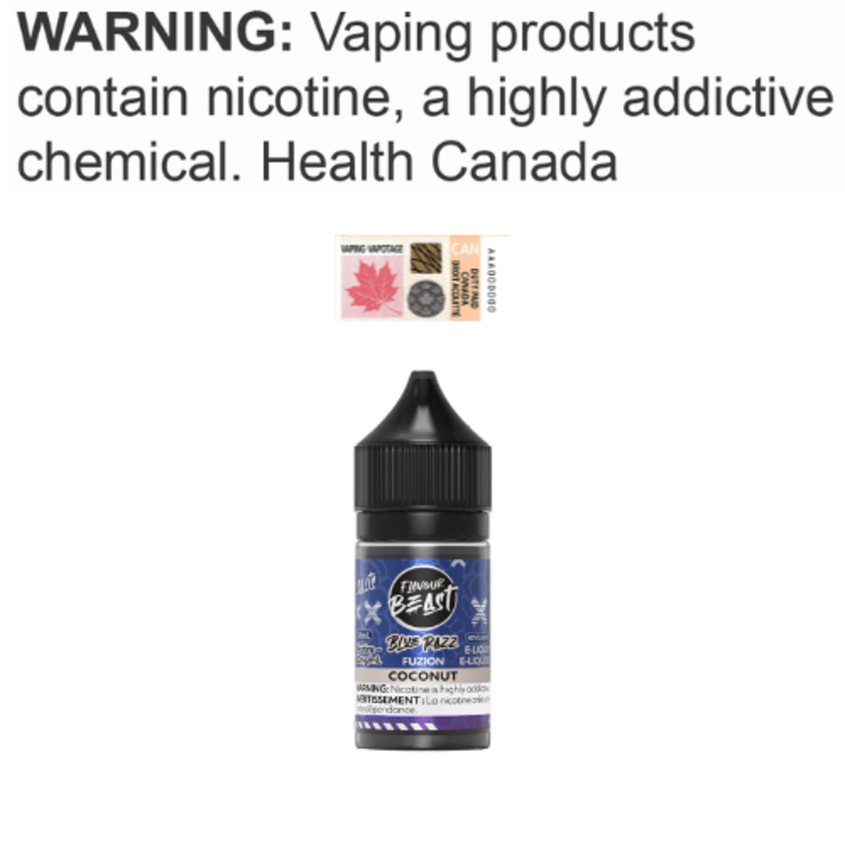 Flavour Beast Salt Flavour Beast Blue Razz Fuzion Salt [ET]