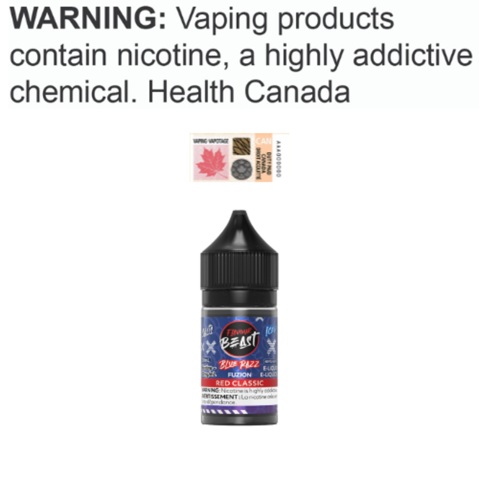Flavour Beast Salt Flavour Beast Blue Razz Fuzion Salt [ET]