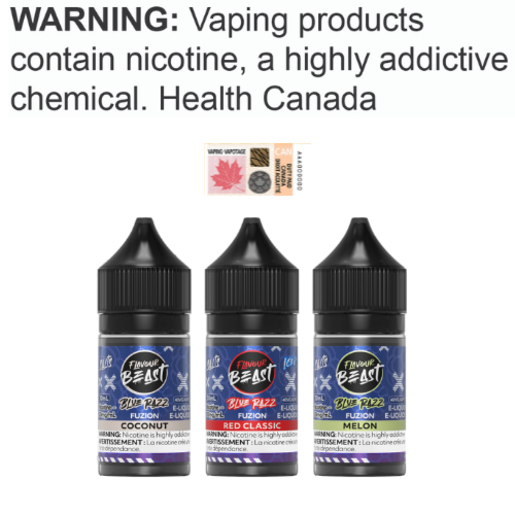 Flavour Beast Salt Flavour Beast Blue Razz Fuzion Salt [ET]