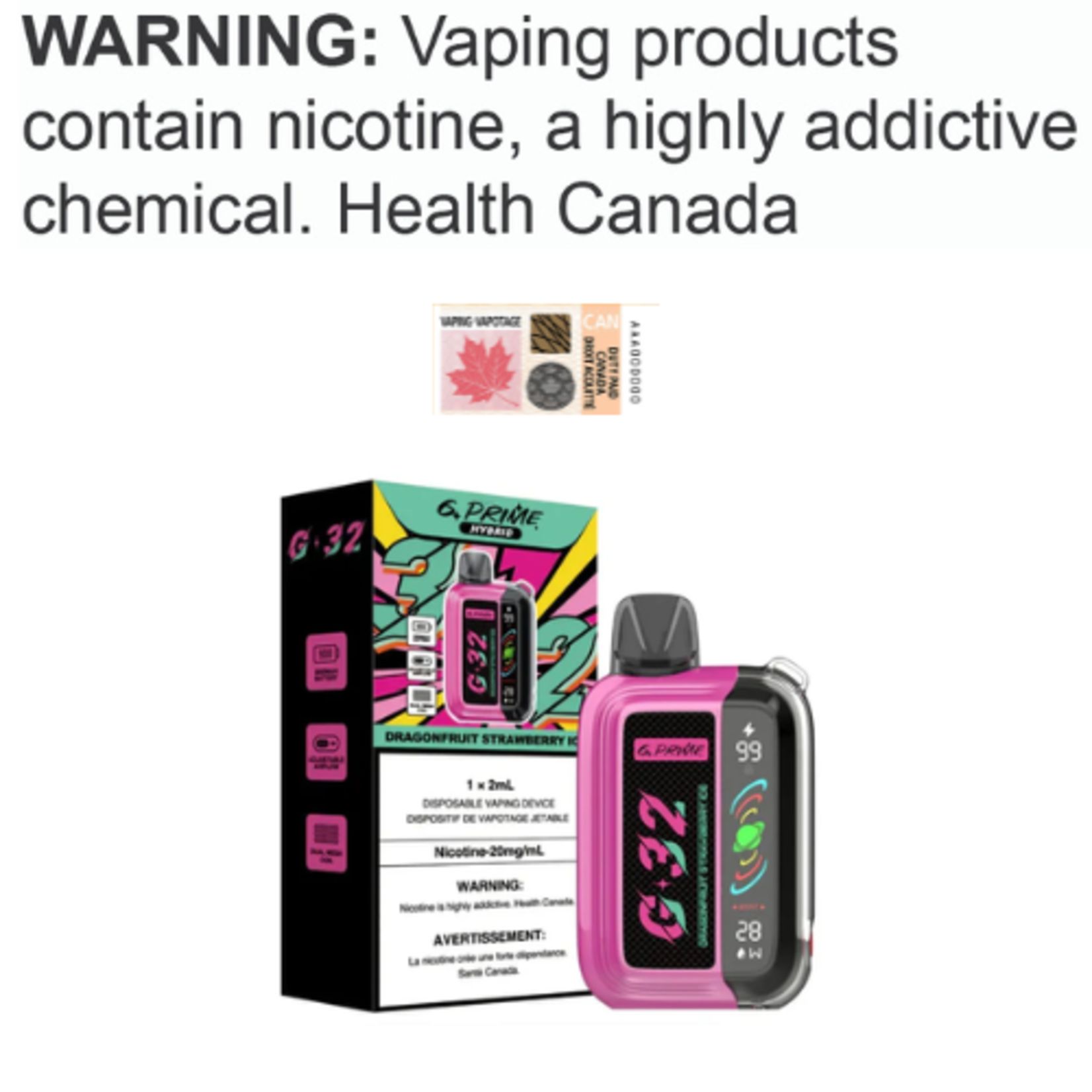 G Prime Disposable ABT Hybrid Disposable [ET]