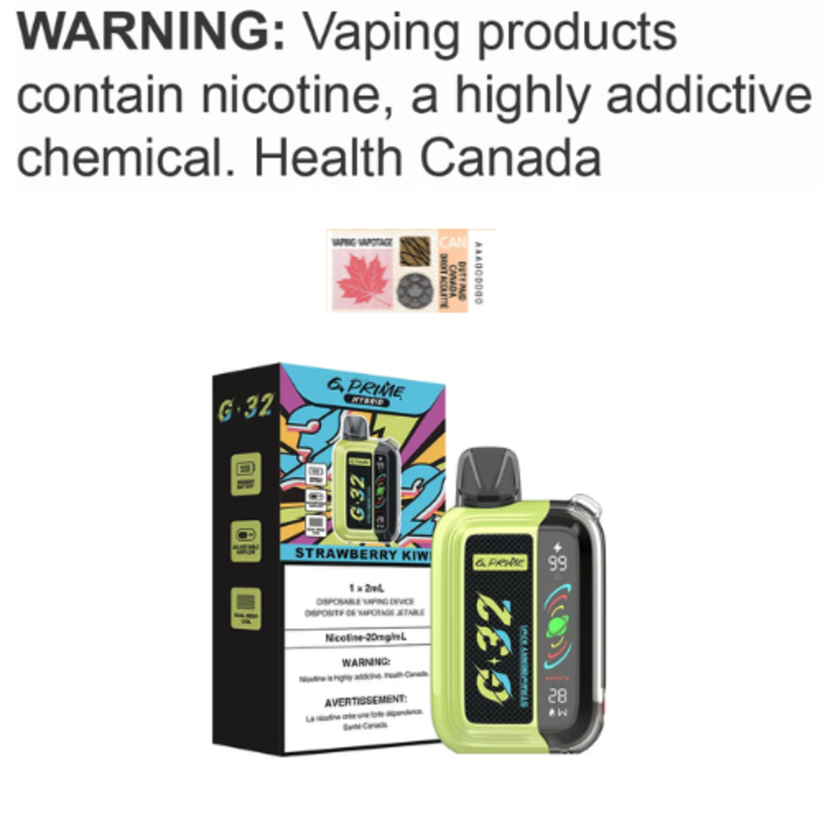 G Prime Disposable ABT Hybrid Disposable [ET]