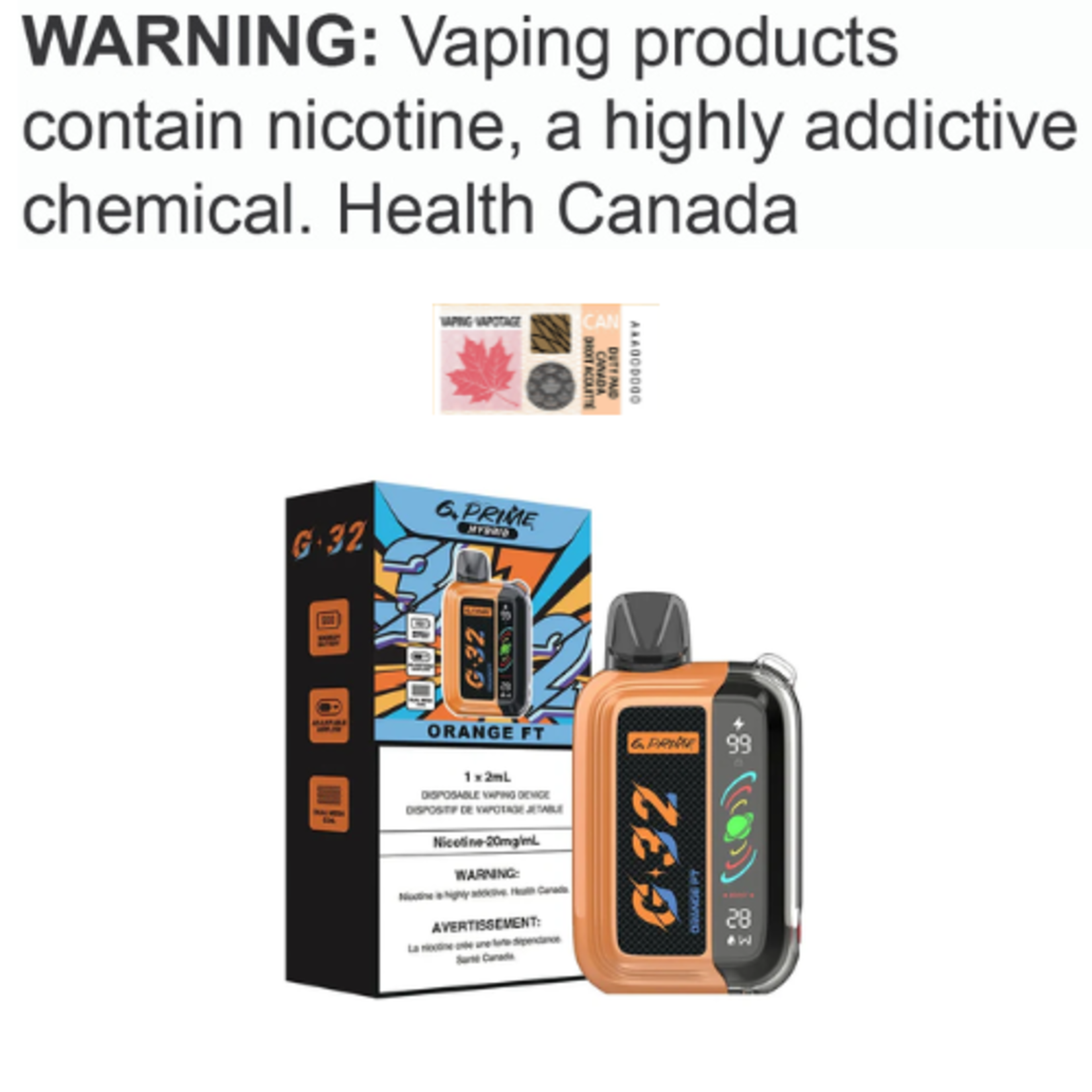 G Prime Disposable ABT Hybrid Disposable [ET]