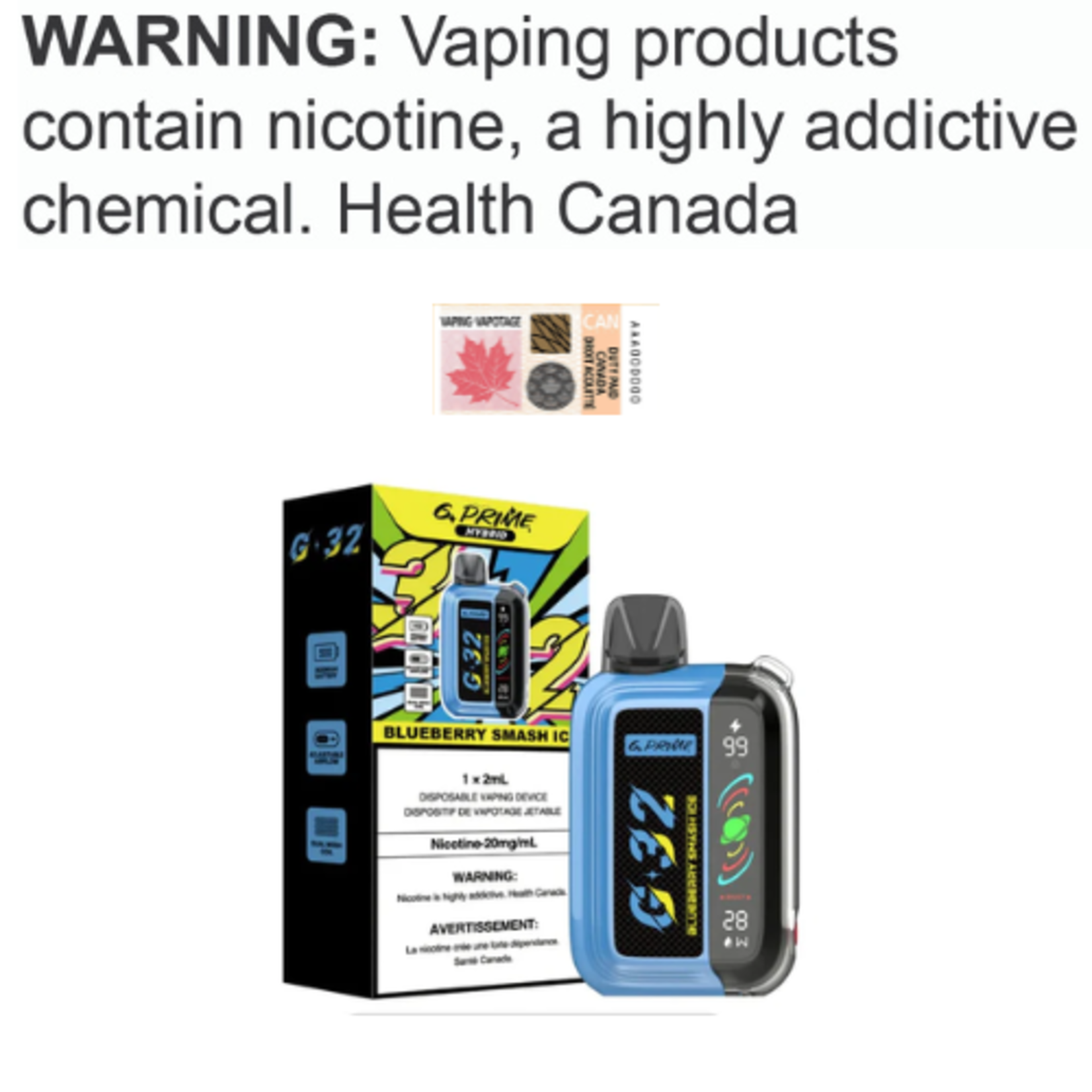 G Prime Disposable ABT Hybrid Disposable [ET]