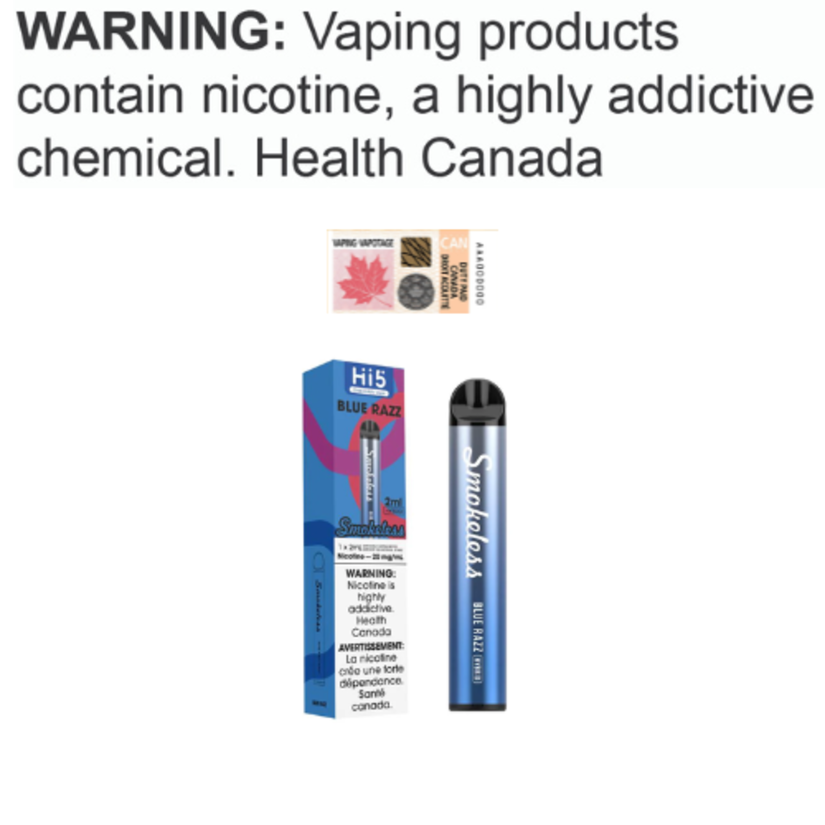 Hi5 Smokeless Disposable Hi5 Smokeless Disposable [ET]