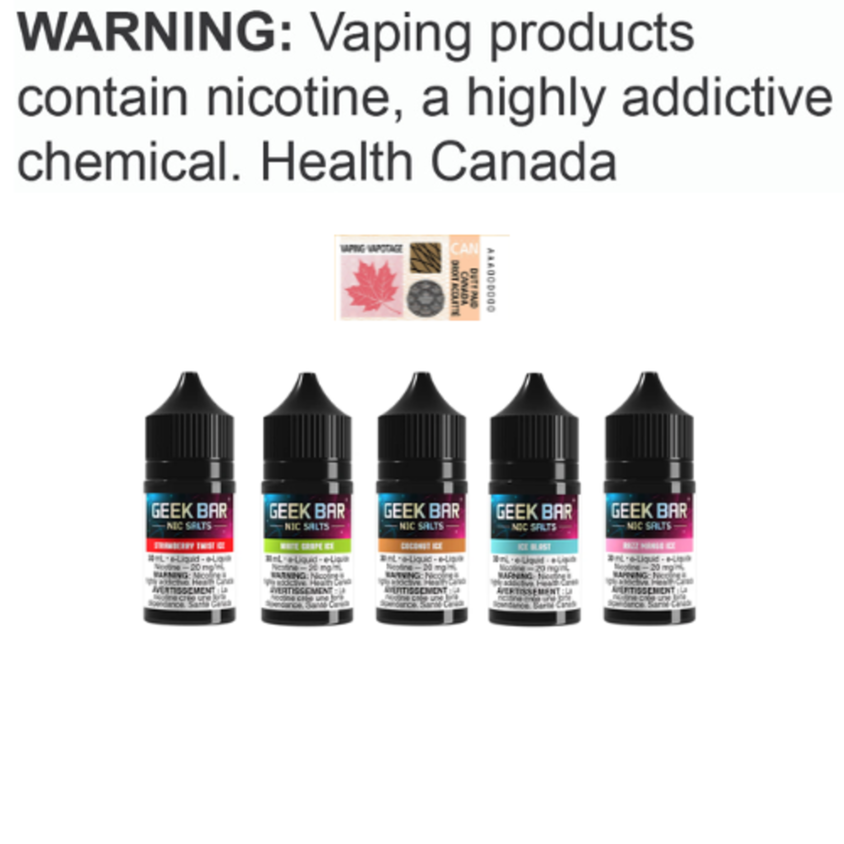 Geek Bar Nic Salt Geek Bar Nic Salt [ET]