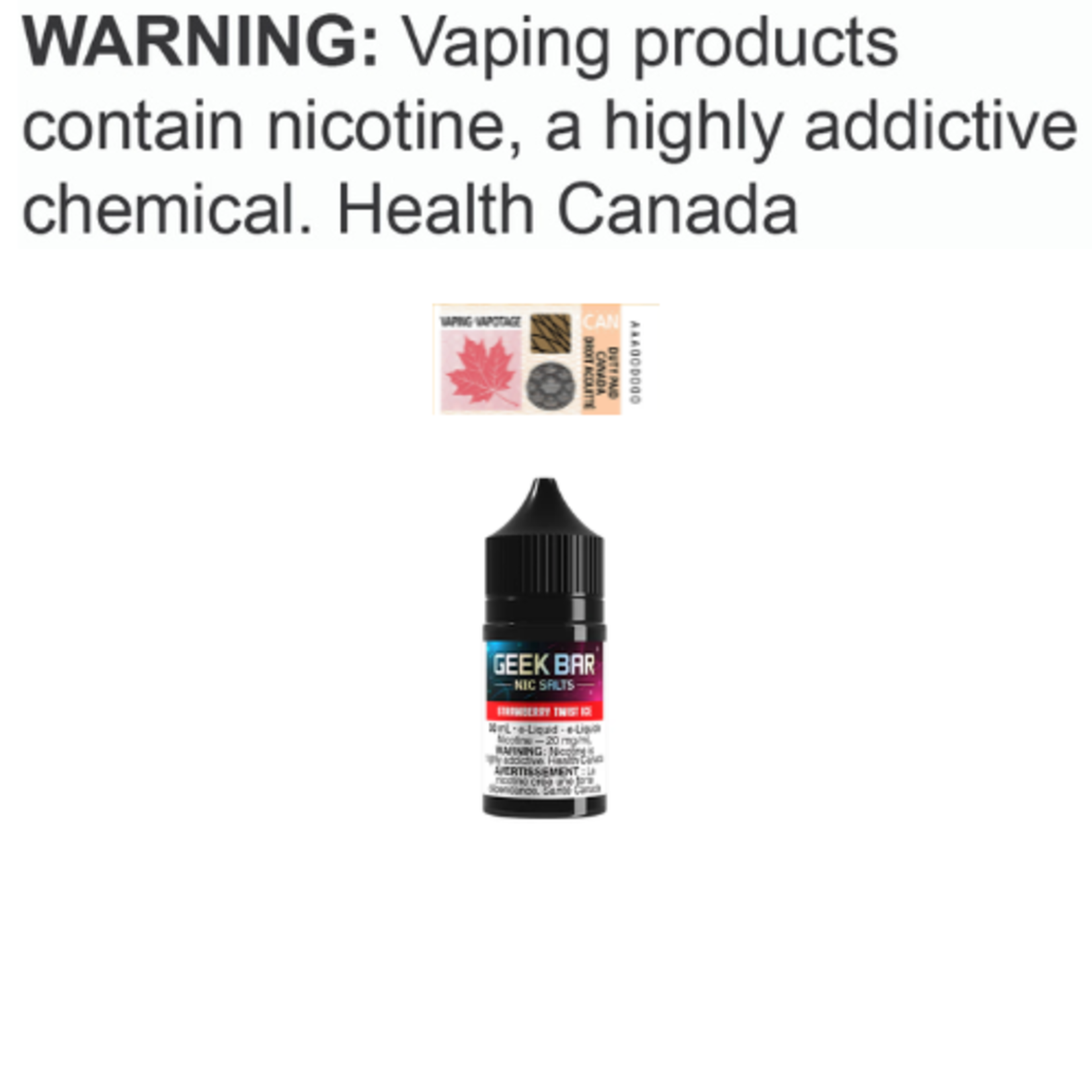 Geek Bar Nic Salt Geek Bar Nic Salt [ET]