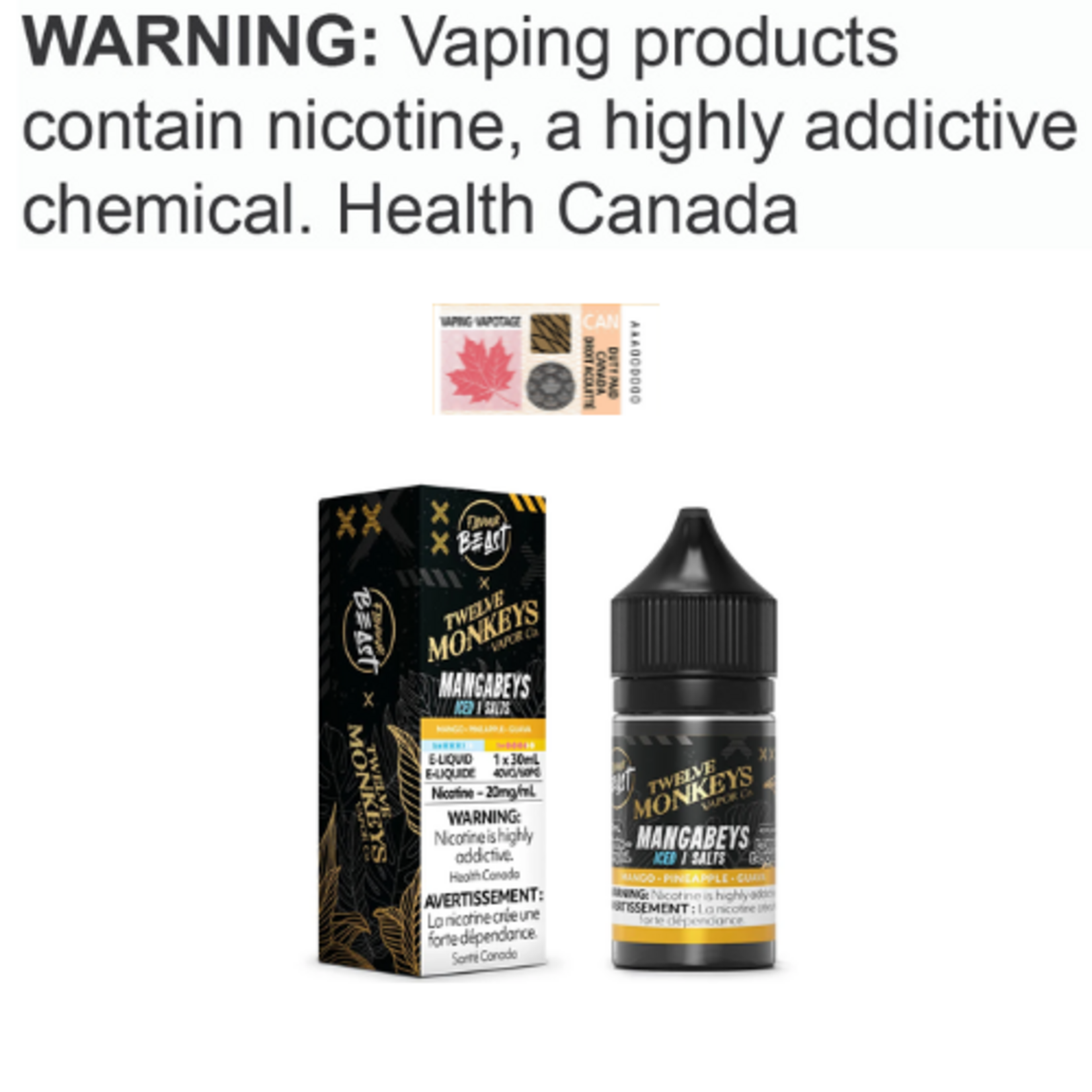 Flavour Beast Salt Flavour Beast x 12 Monkeys Salt [ET]