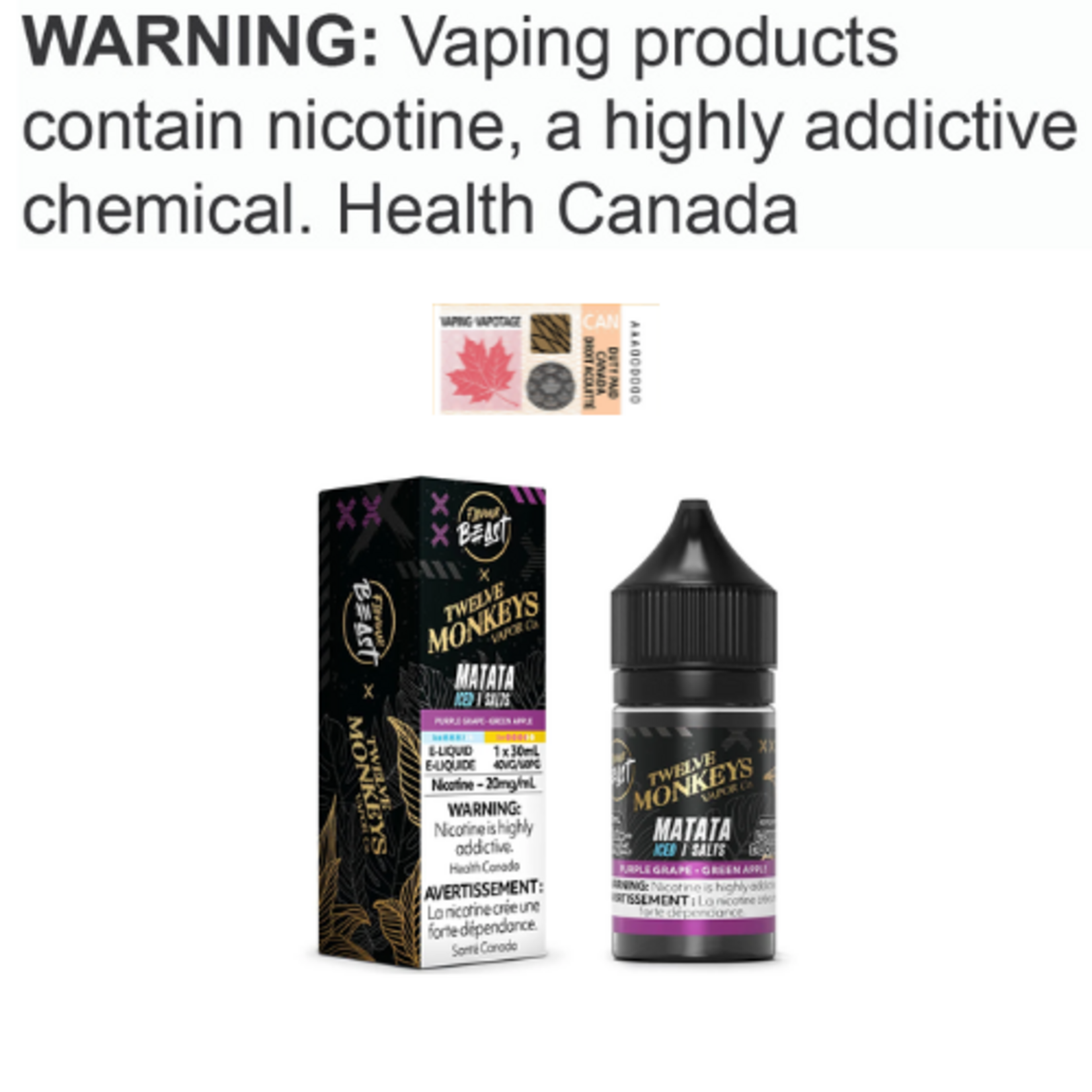 Flavour Beast Salt Flavour Beast x 12 Monkeys Salt [ET]