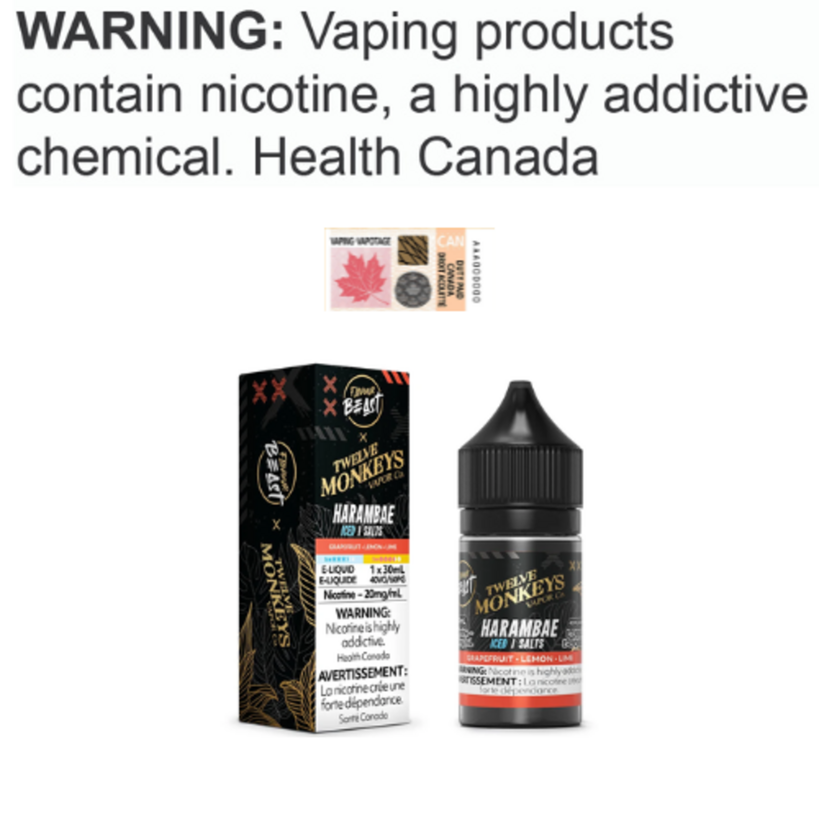 Flavour Beast Salt Flavour Beast x 12 Monkeys Salt [ET]