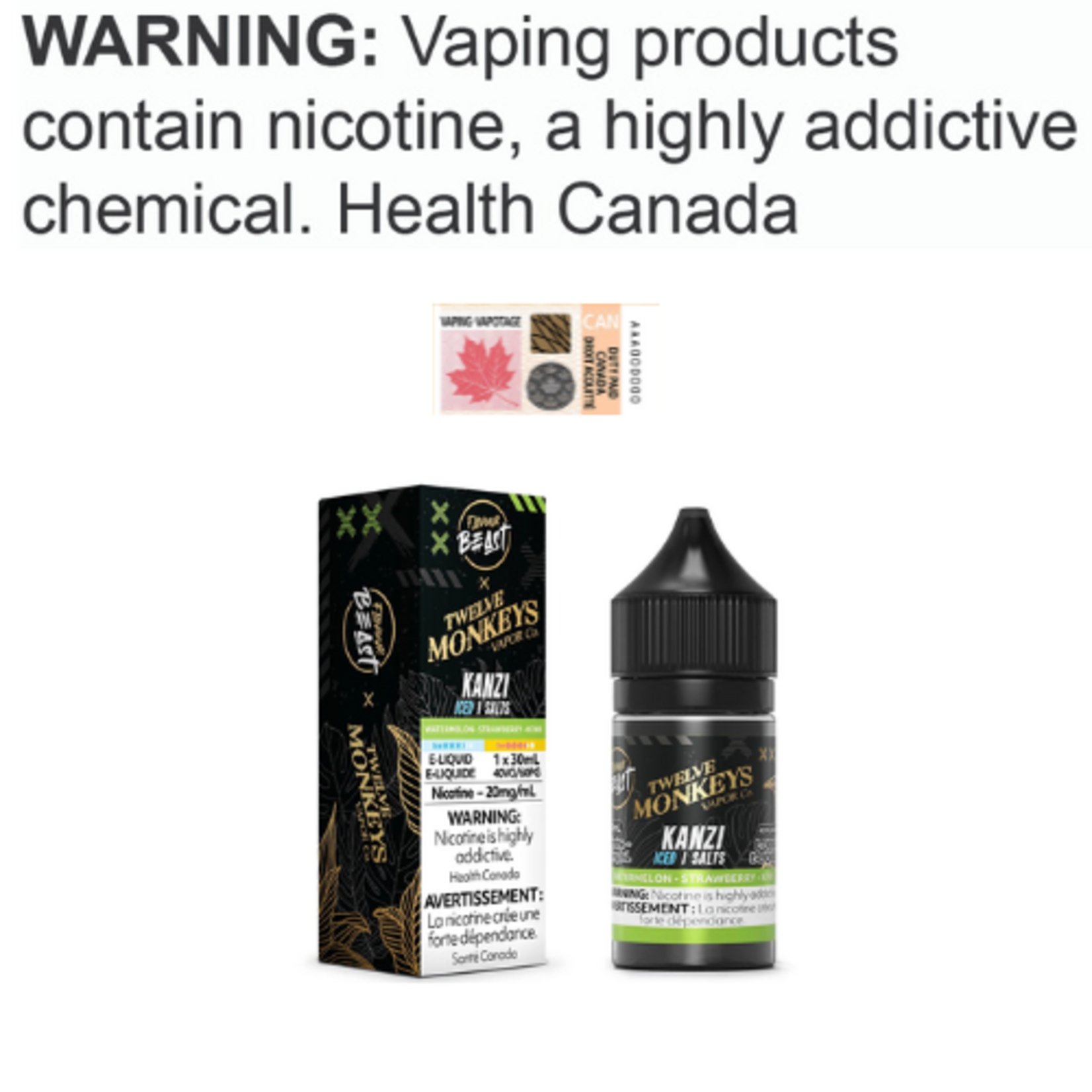 Flavour Beast Salt Flavour Beast x 12 Monkeys Salt [ET]