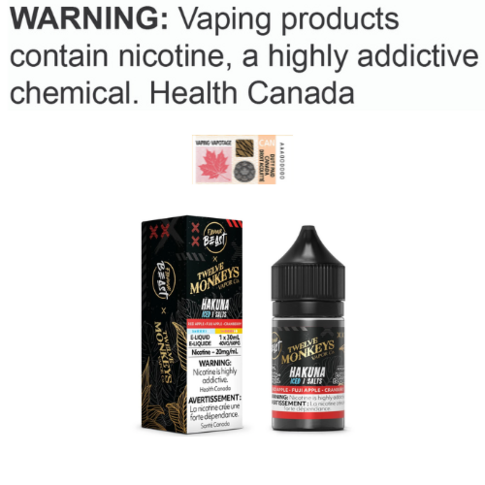 Flavour Beast Salt Flavour Beast x 12 Monkeys Salt [ET]