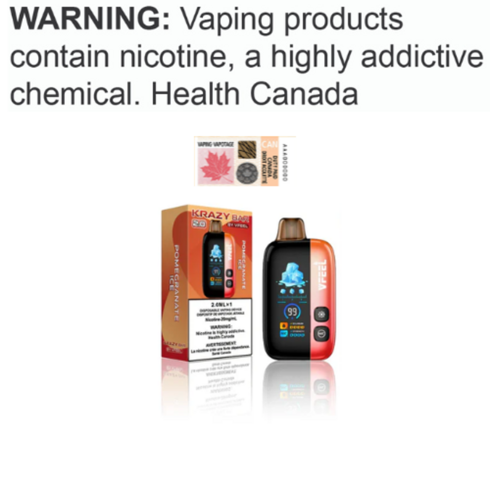 VFEEL VFEEL KRAZY BAR 2.0 Disposable [ET]