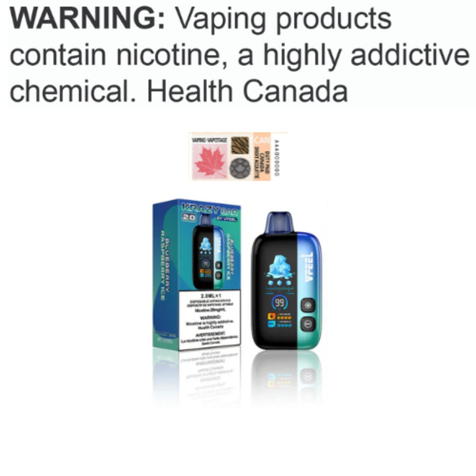 VFEEL VFEEL KRAZY BAR 2.0 Disposable [ET]