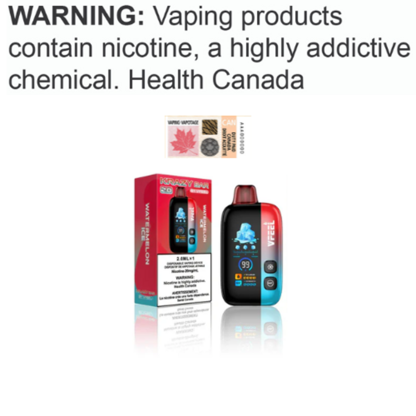 VFEEL VFEEL KRAZY BAR 2.0 Disposable [ET]