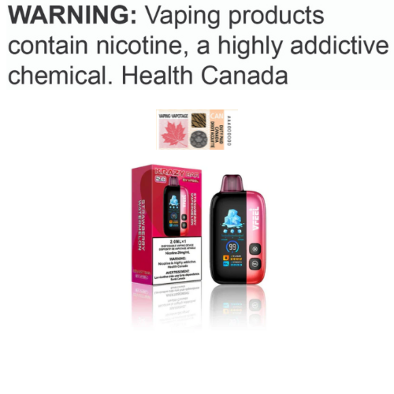 VFEEL VFEEL KRAZY BAR 2.0 Disposable [ET]