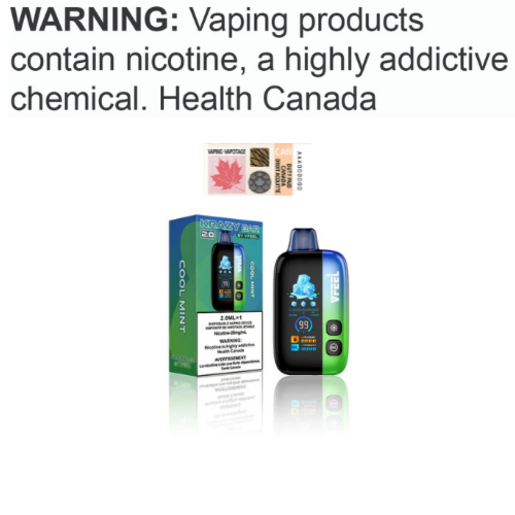 VFEEL VFEEL KRAZY BAR 2.0 Disposable [ET]