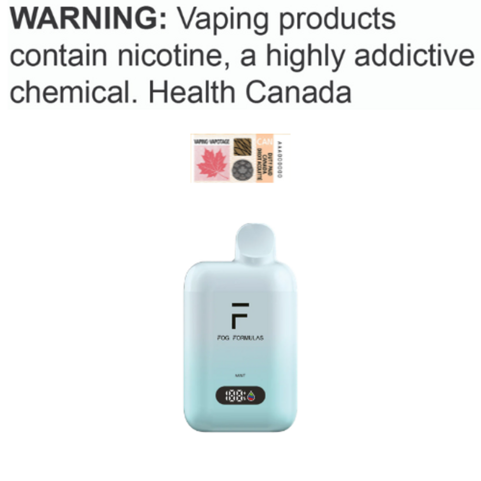 Fog Formula Fog Pro X Disposable [ET]