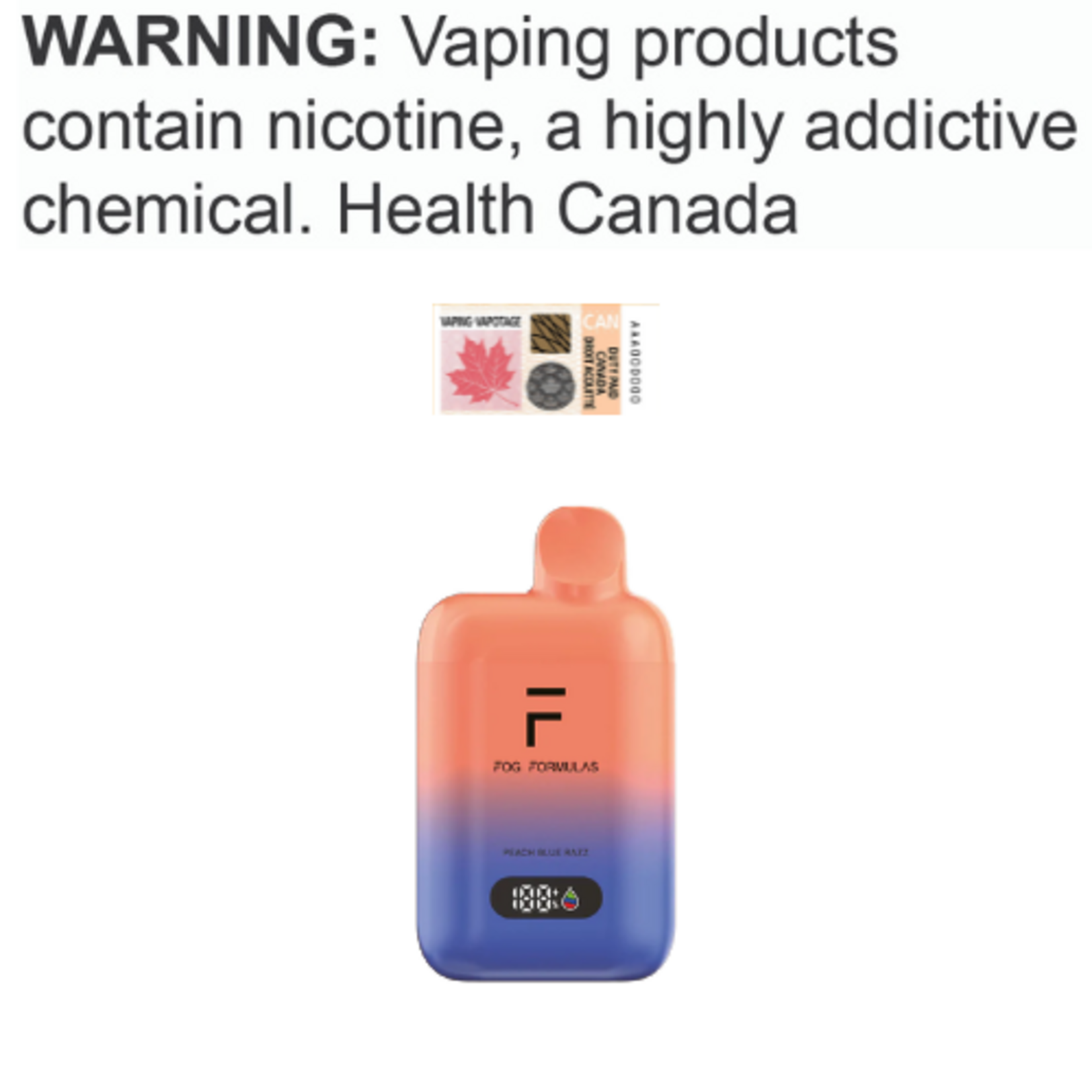 Fog Formula Fog Pro X Disposable [ET]