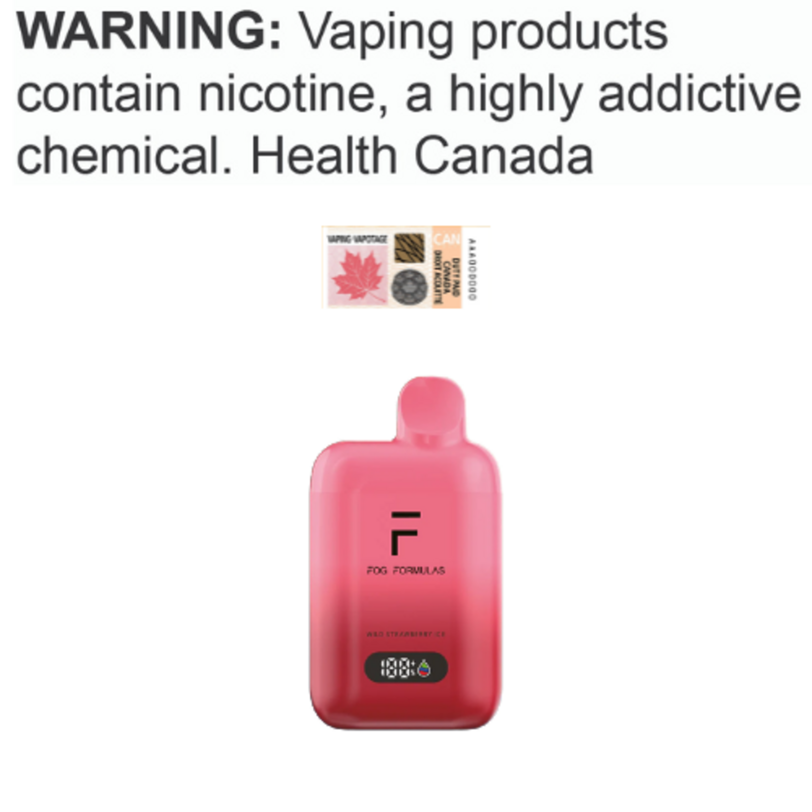 Fog Formula Fog Pro X Disposable [ET]