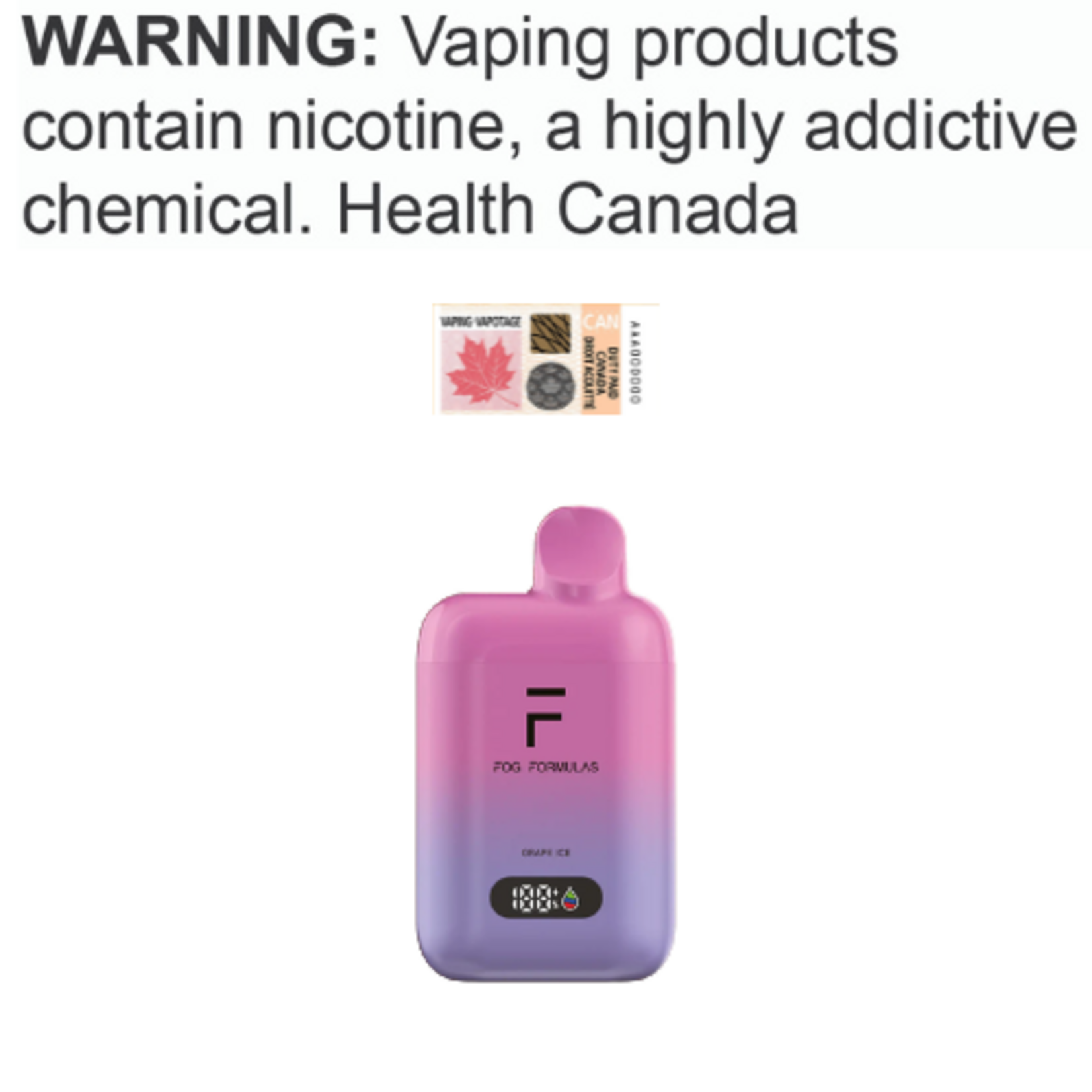 Fog Formula Fog Pro X Disposable [ET]