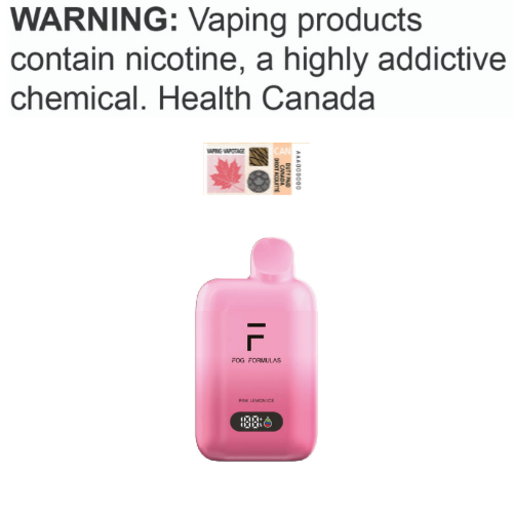 Fog Formula Fog Pro X Disposable [ET]