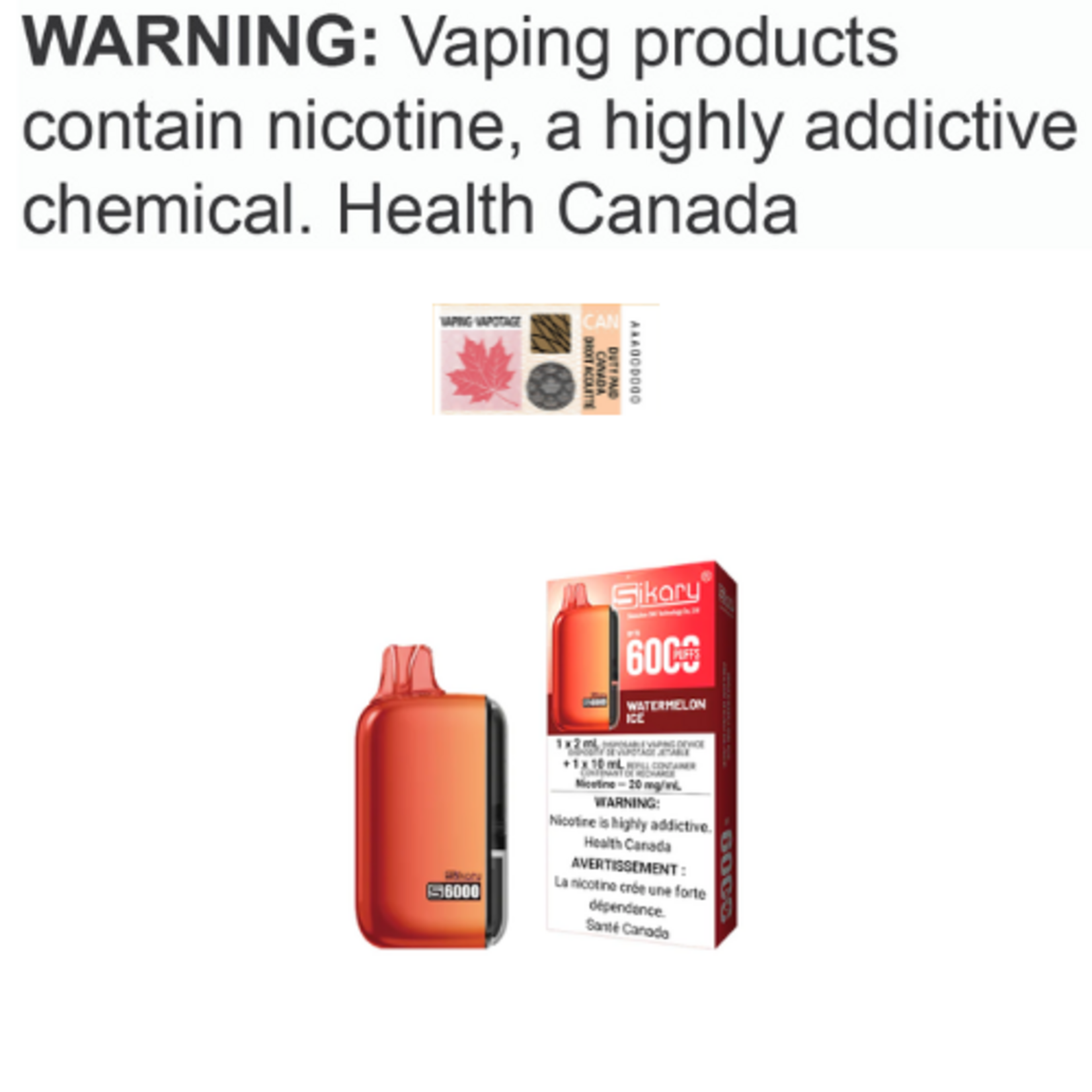 Sikary Sikary S6000 Disposable [CRC][BC]