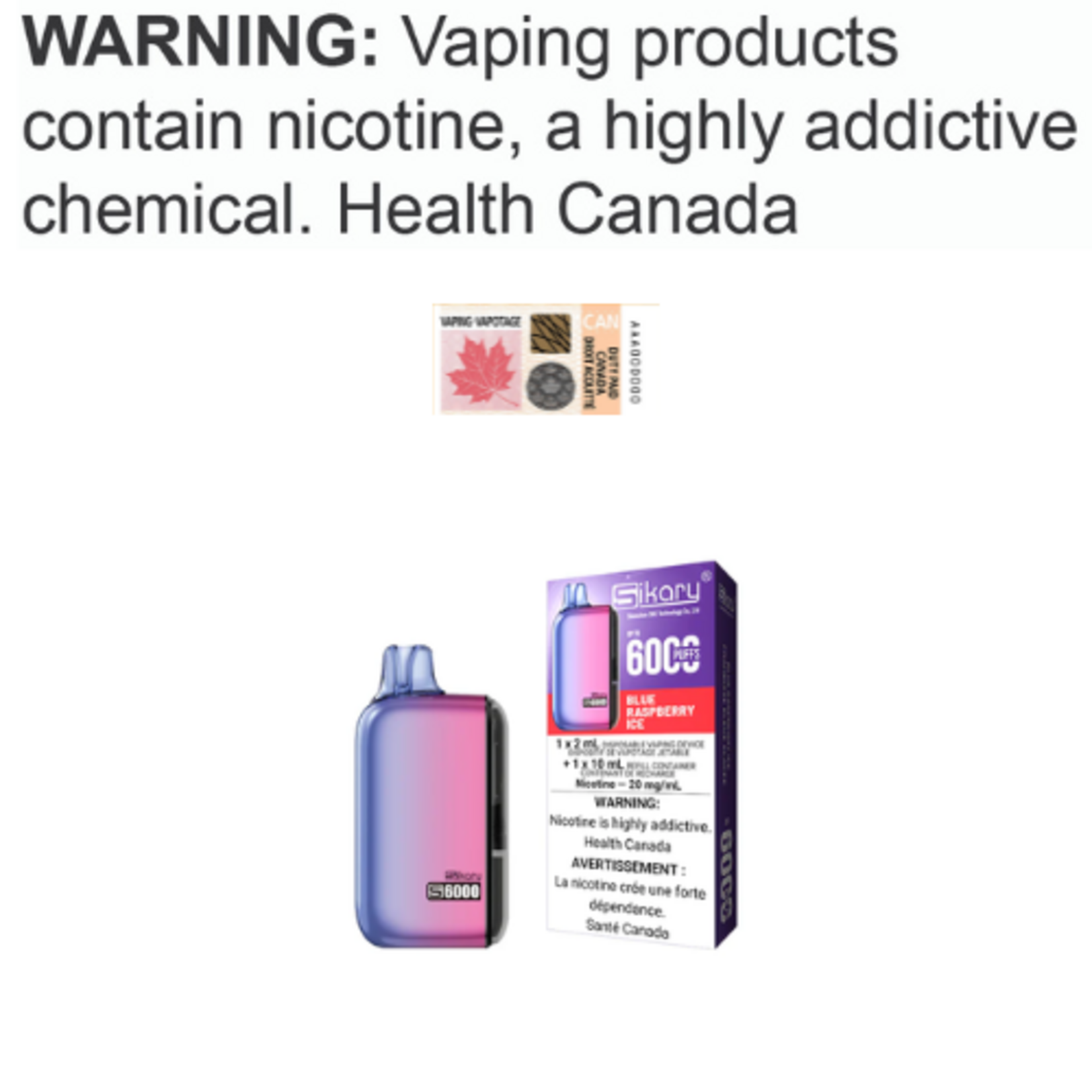 Sikary Sikary S6000 Disposable [CRC][BC]