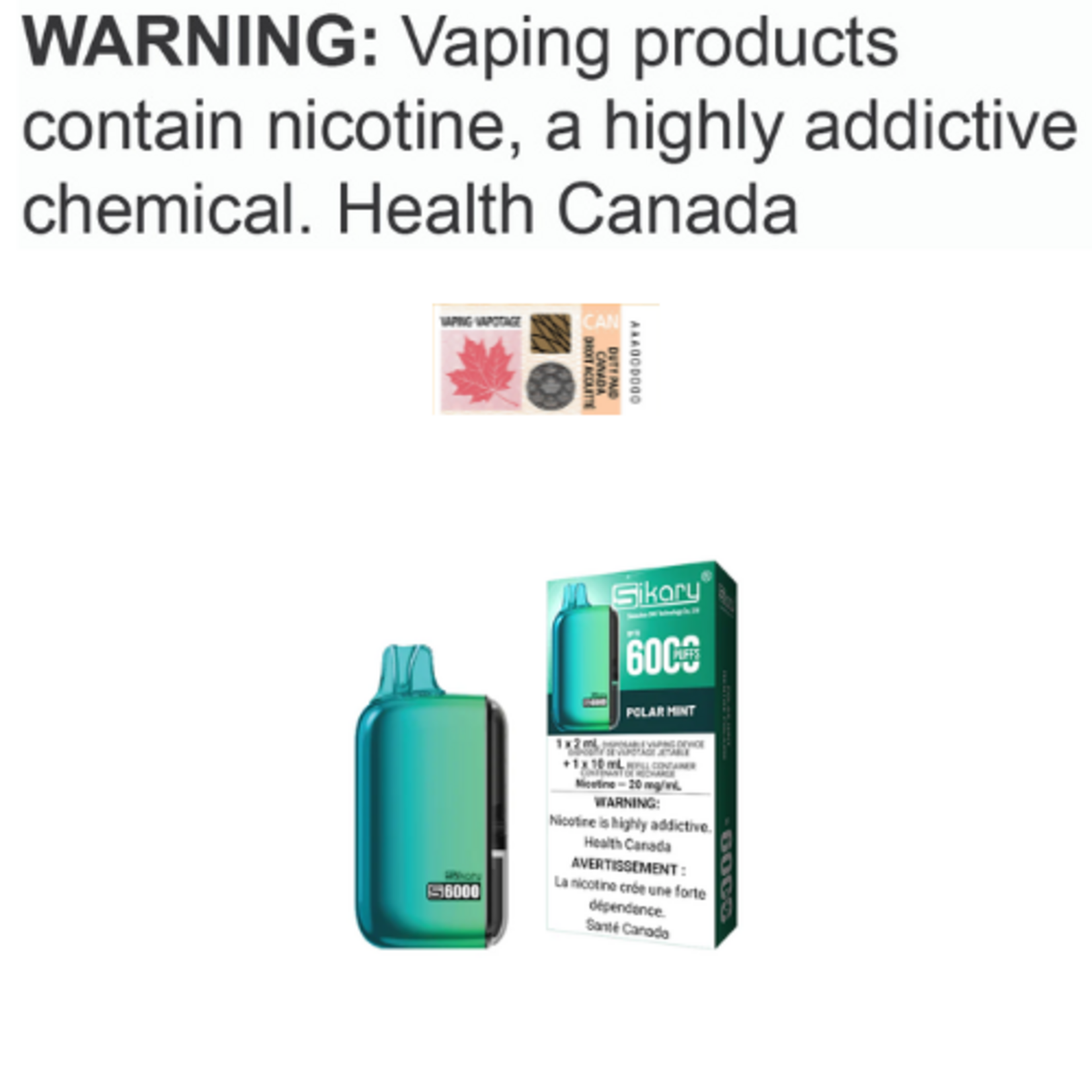 Sikary Sikary S6000 Disposable [CRC][BC]