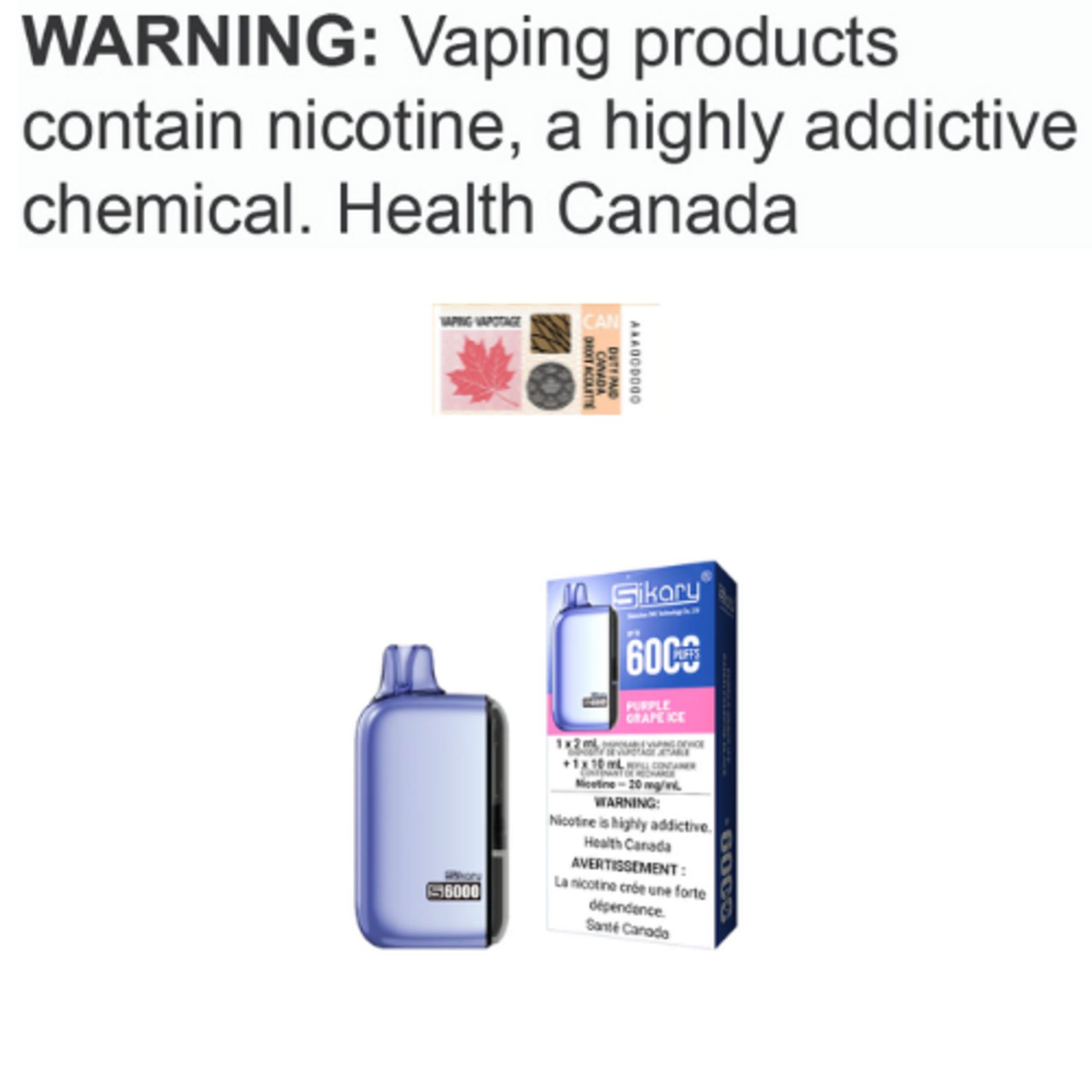 Sikary Sikary S6000 Disposable [CRC][BC]