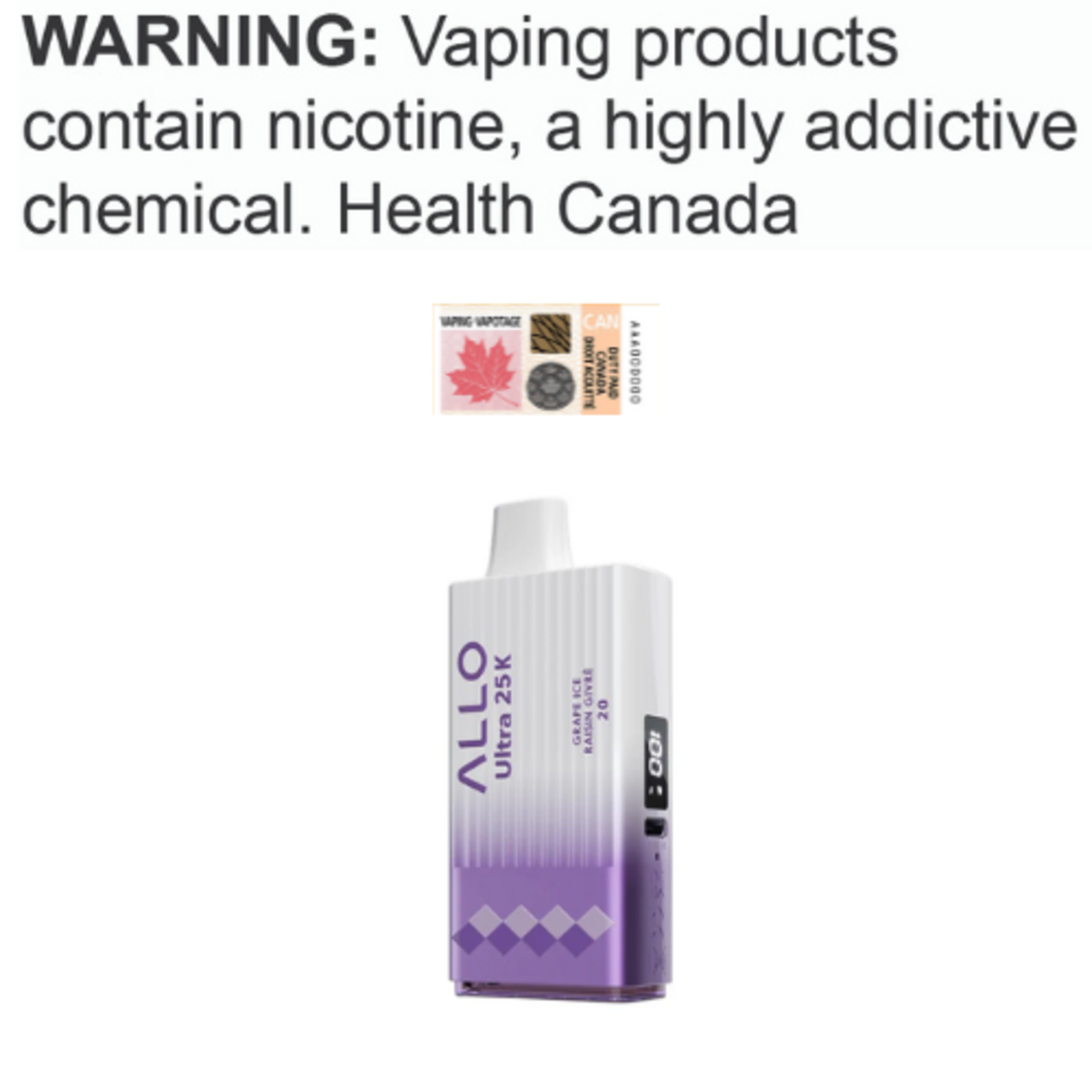 Allo Vapor Allo Ultra 25K Disposable [ET]