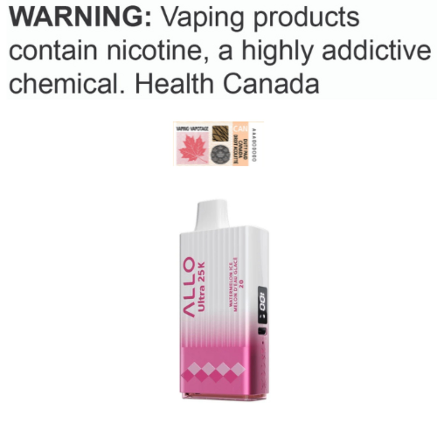 Allo Vapor Allo Ultra 25K Disposable [ET]