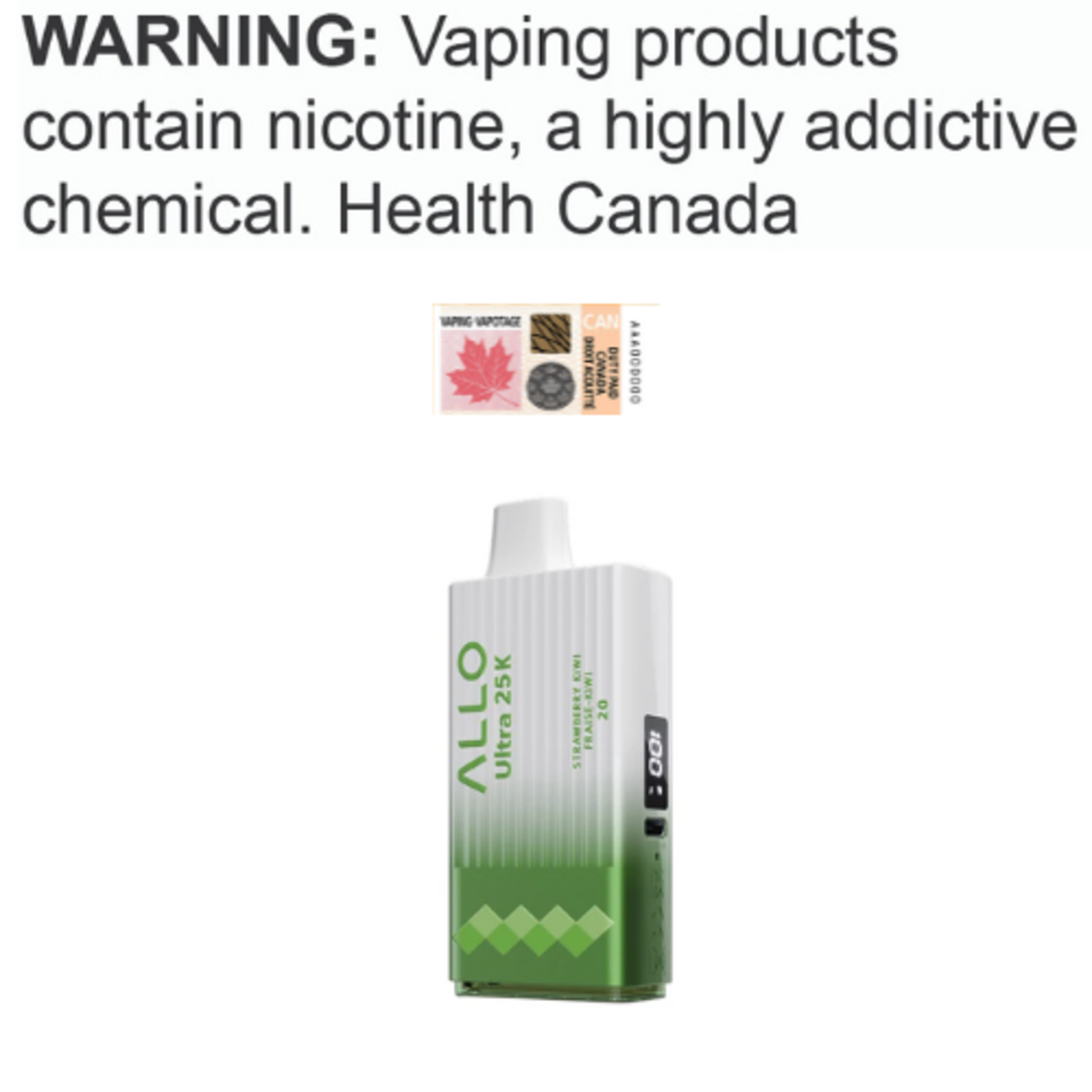 Allo Vapor Allo Ultra 25K Disposable [ET]