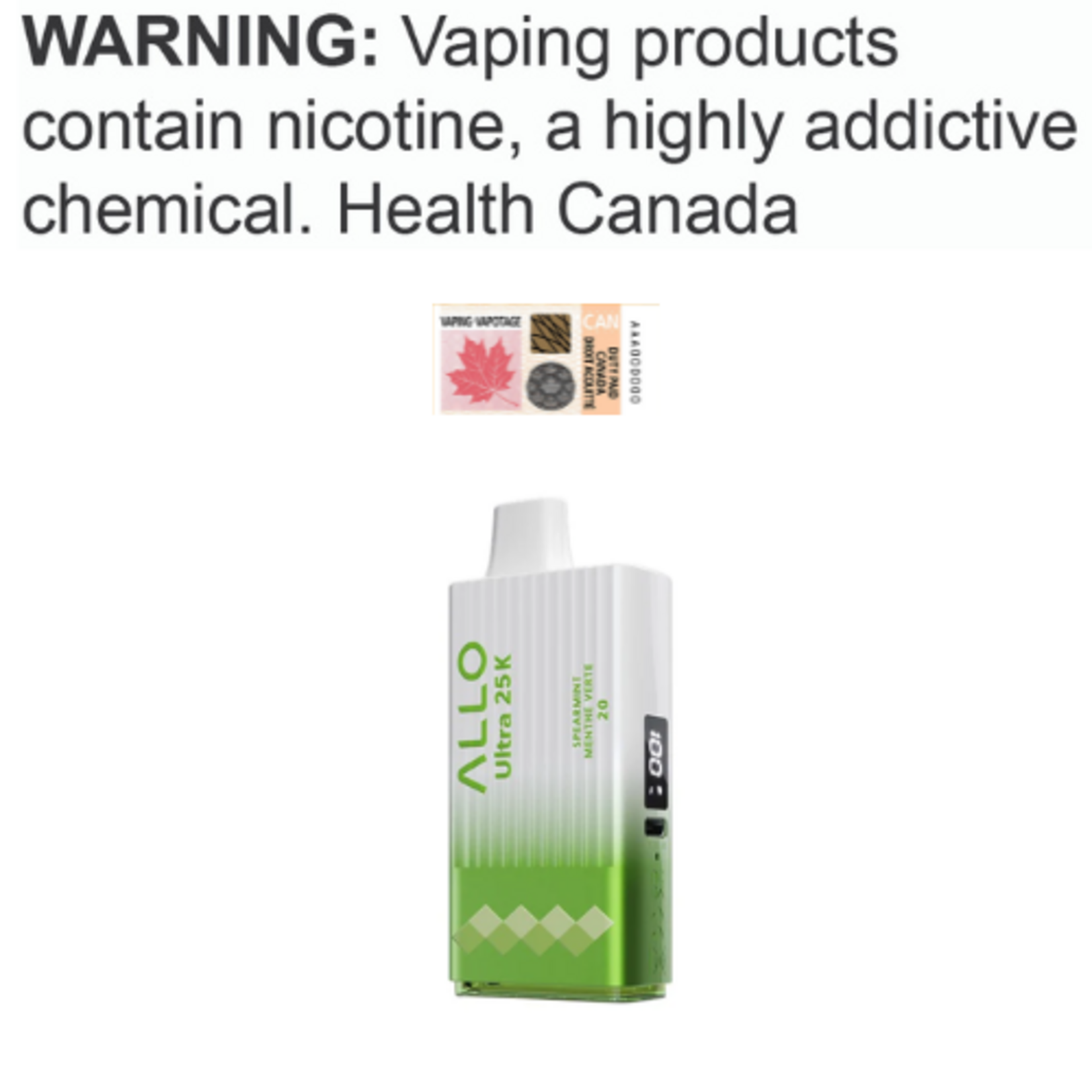 Allo Vapor Allo Ultra 25K Disposable [ET]