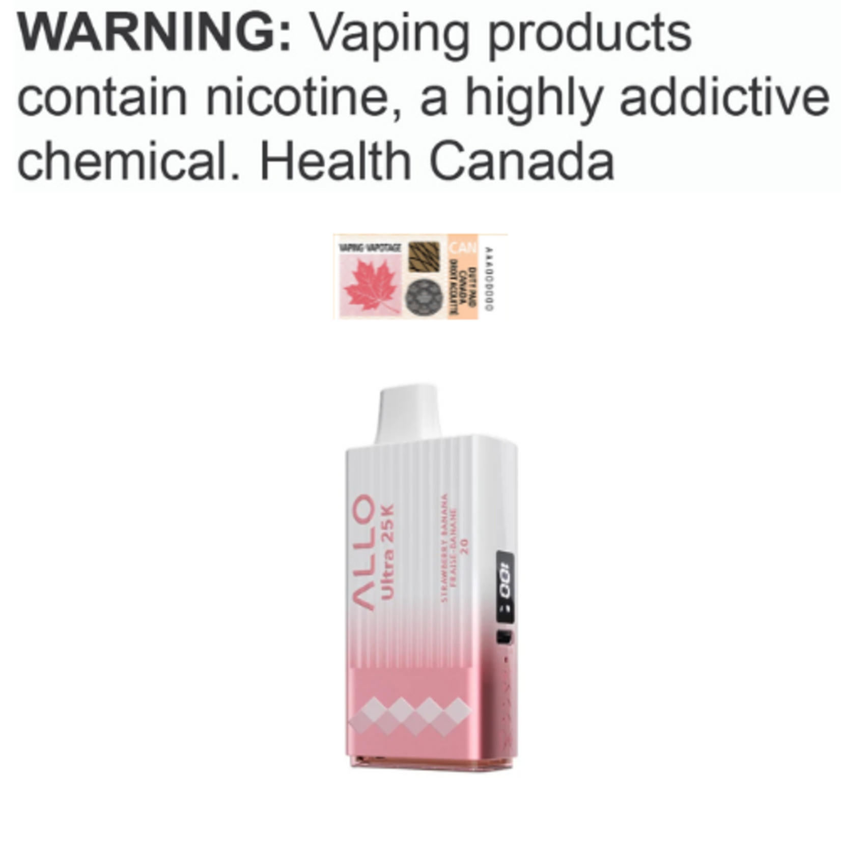 Allo Vapor Allo Ultra 25K Disposable [ET]