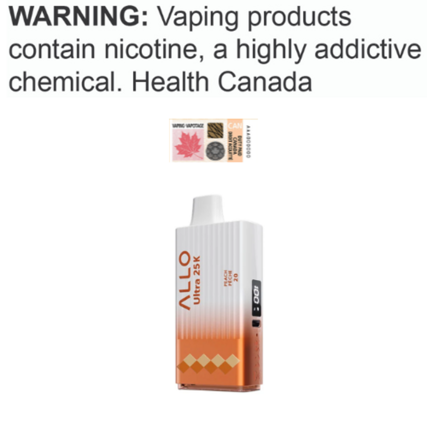 Allo Vapor Allo Ultra 25K Disposable [ET]