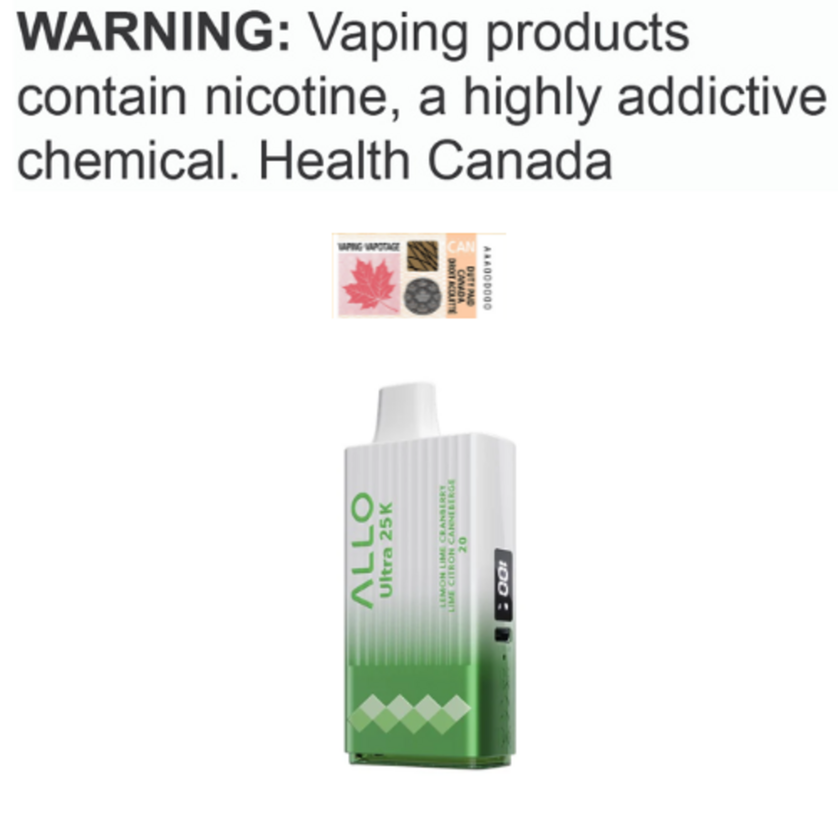 Allo Vapor Allo Ultra 25K Disposable [ET]