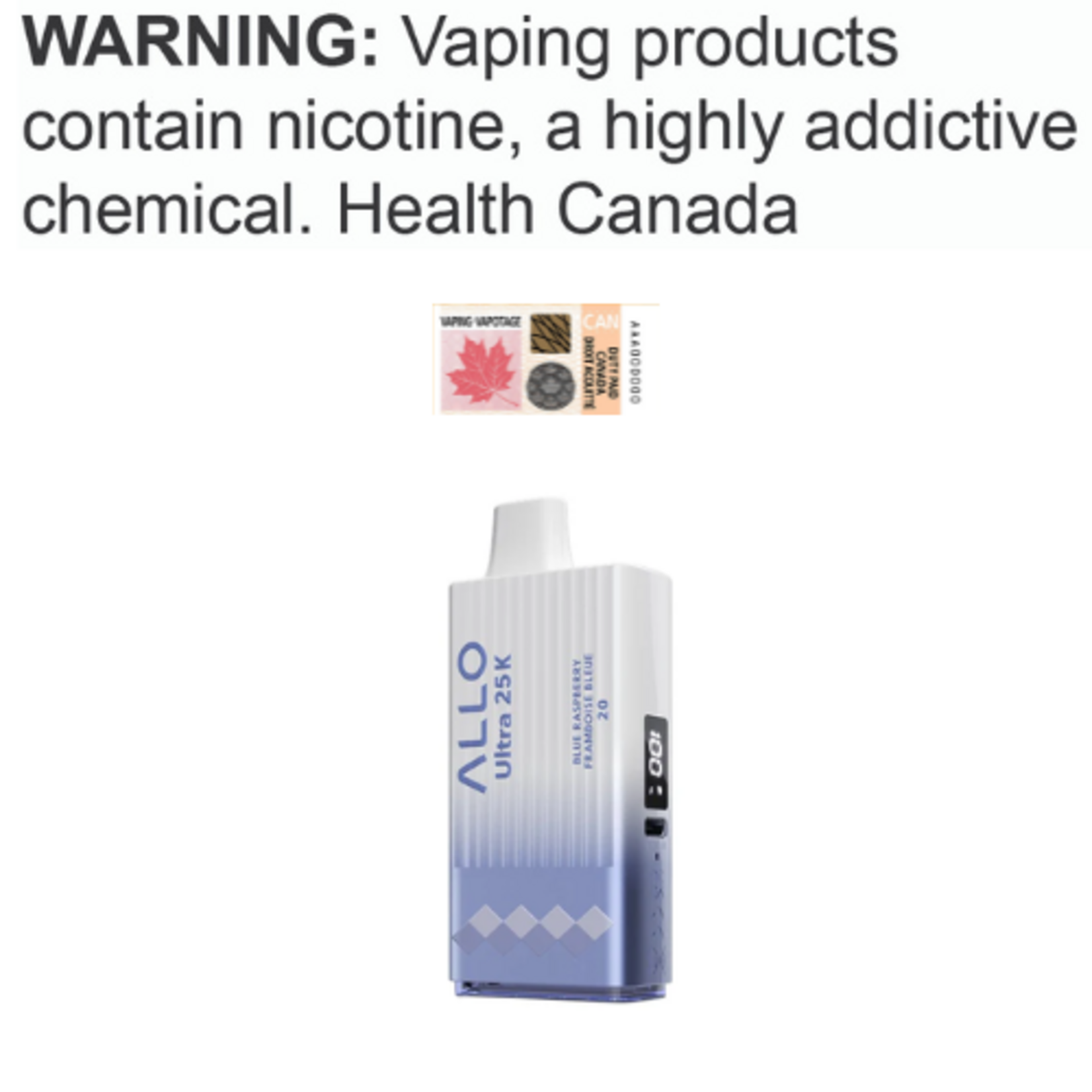 Allo Vapor Allo Ultra 25K Disposable [ET]