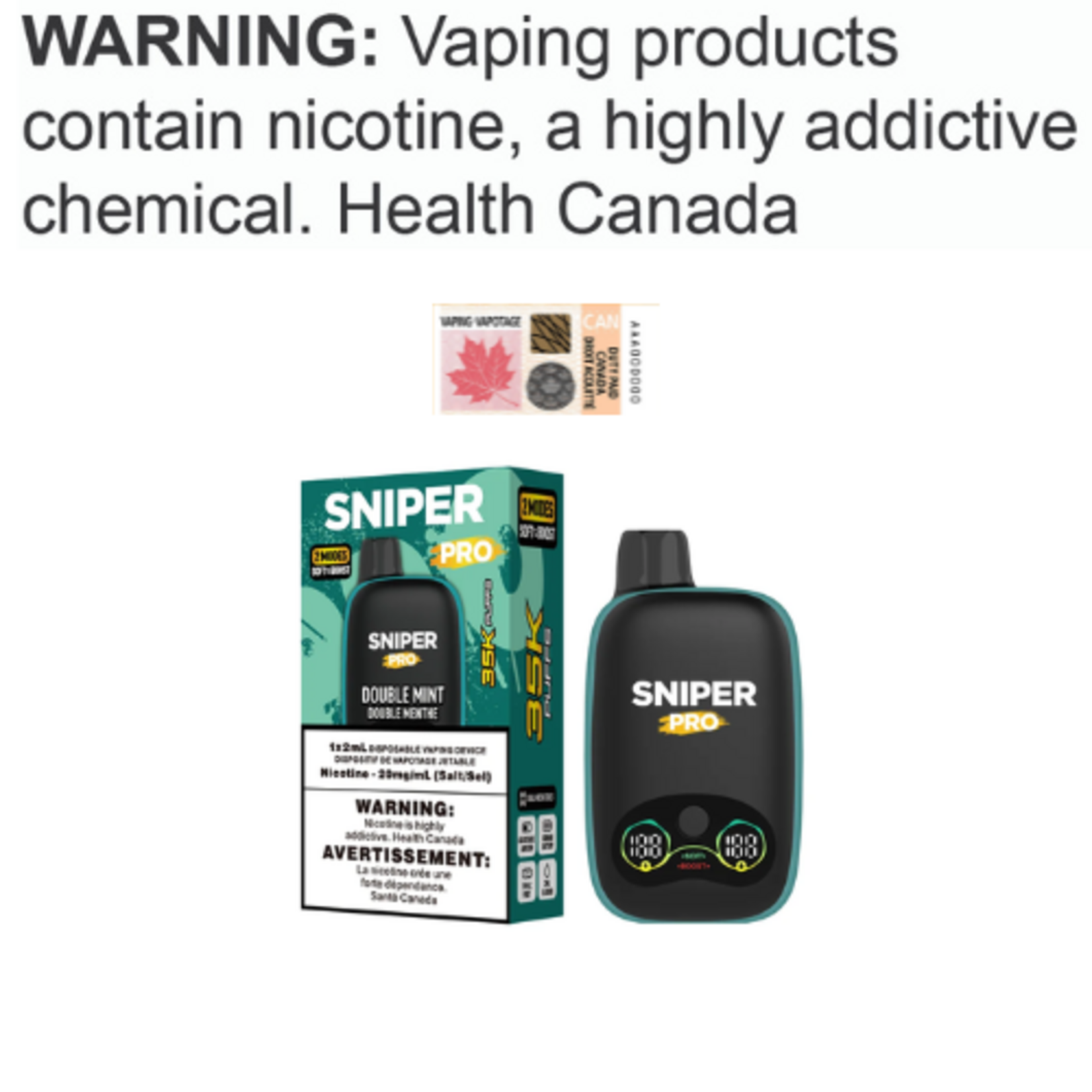 Sniper Pro Sniper Pro 35K Disposable [ET]