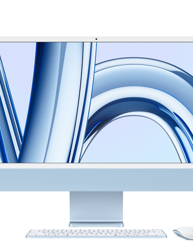 iMac 24” (2023) 4.5K M3 8CPU 8GPU 8GB RAM 256GB SSD – Blue