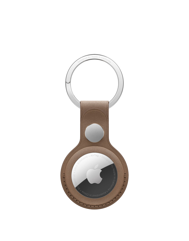 Apple AirTag Fine Woven Key Ring - Taupe