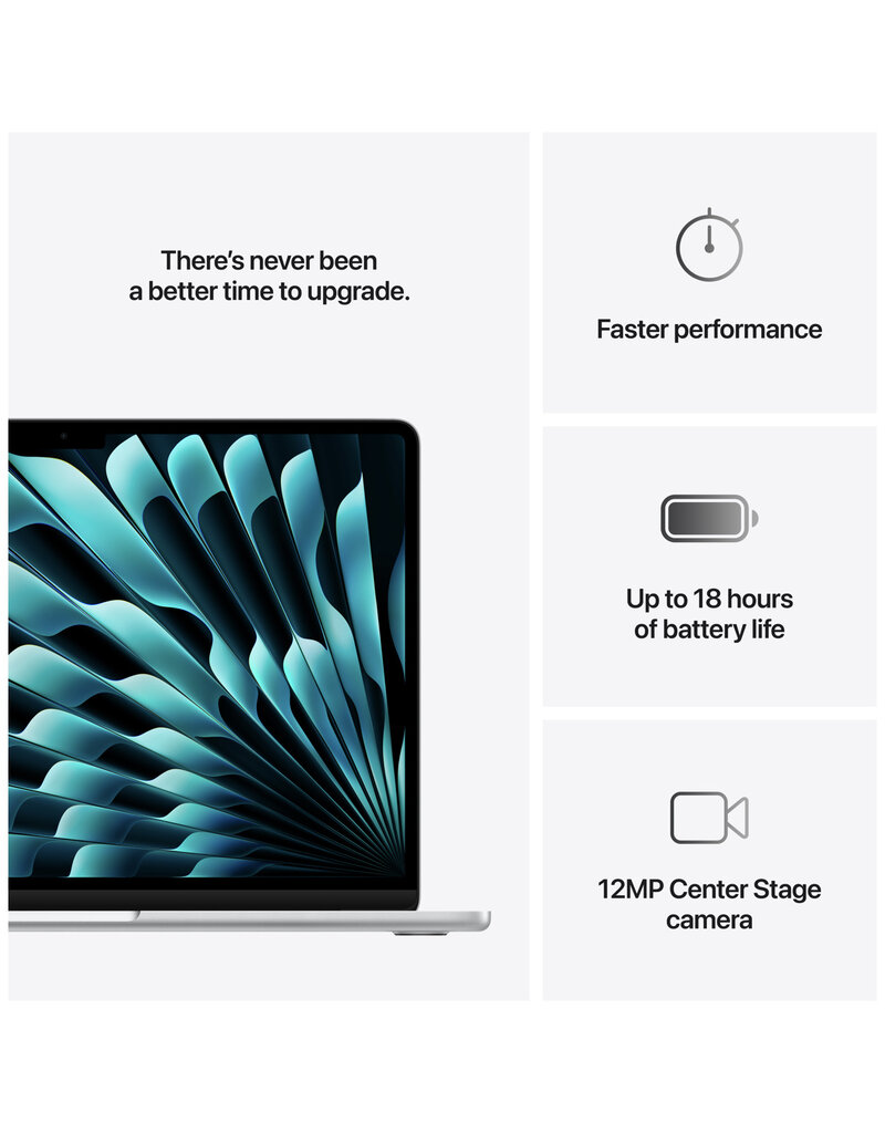 MacBook Air (2025) 13” M4 10-Core CPU 8-Core GPU 16GB 256GB SSD – Silver