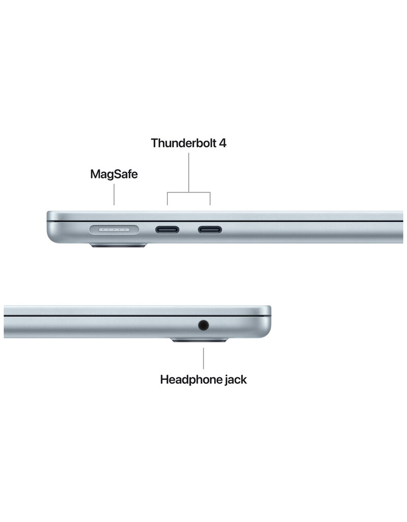 MacBook Air (2025) 13” M4 10-Core CPU 10-Core GPU 16GB 512GB SSD – Sky Blue