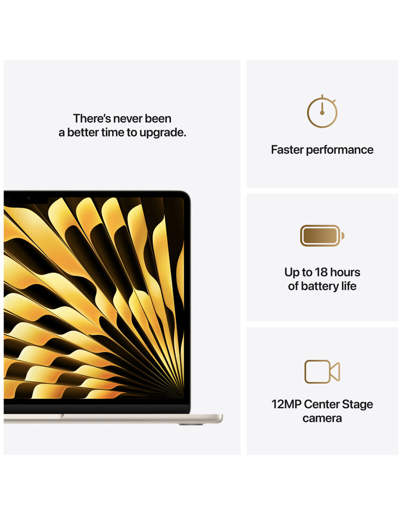 MacBook Air (2025) 13” M4 10-Core CPU 8-Core GPU 16GB 256GB SSD – Starlight