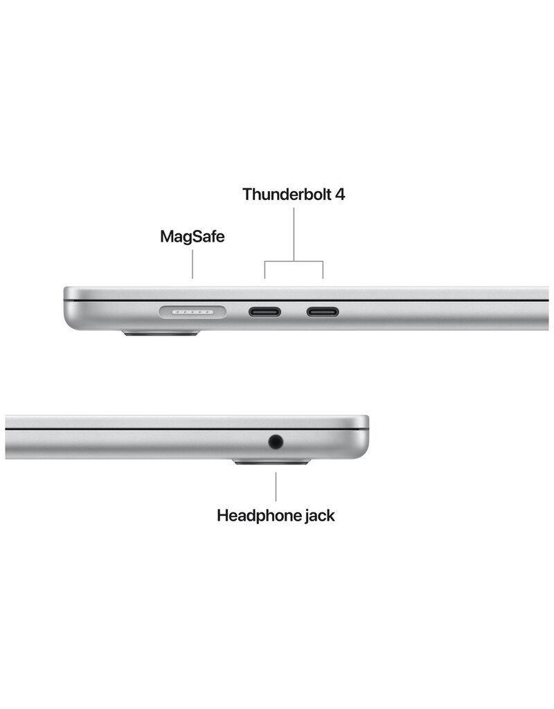 MacBook Air (2025) 15” M4 10-Core CPU 10-Core GPU 16GB 256GB SSD – Silver