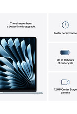 MacBook Air (2025) 15” M4 10-Core CPU 10-Core GPU 16GB 256GB SSD – Sky Blue