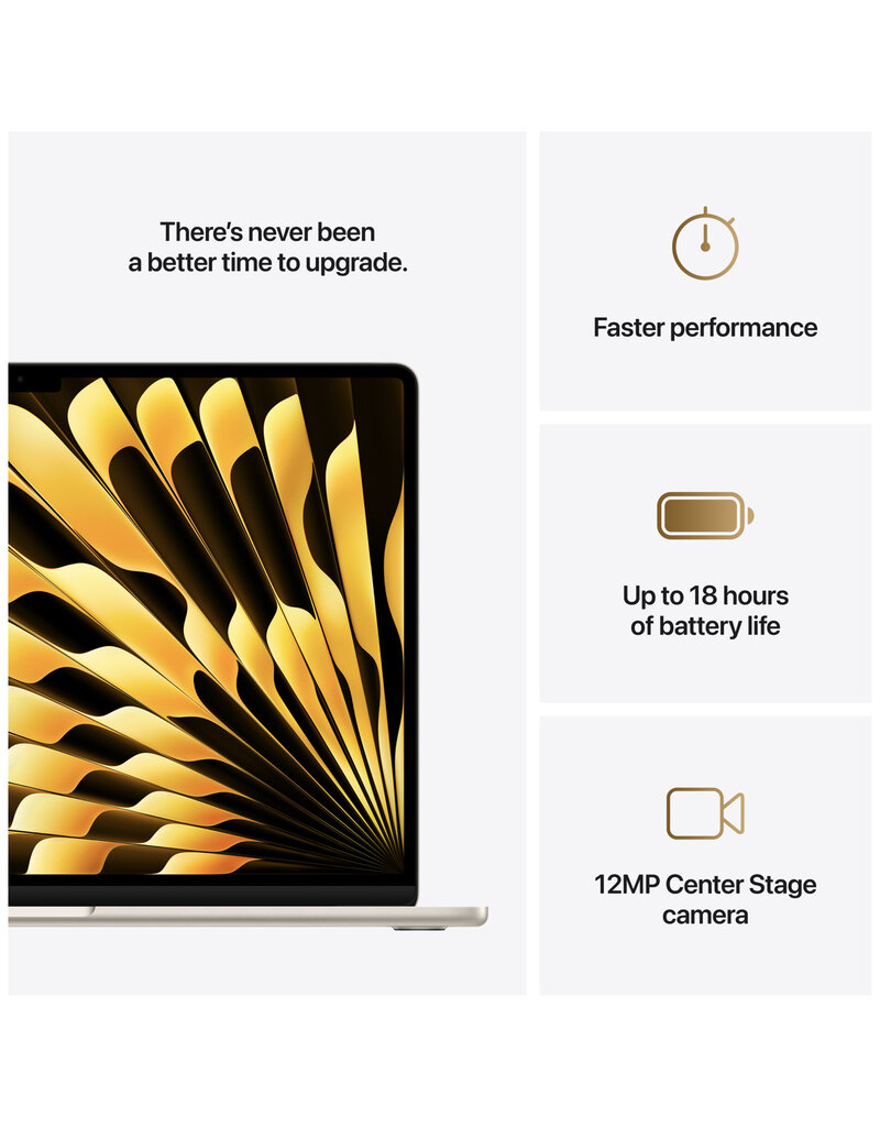 MacBook Air (2025) 15” M4 10-Core CPU 10-Core GPU 16GB 512GB SSD – Starlight