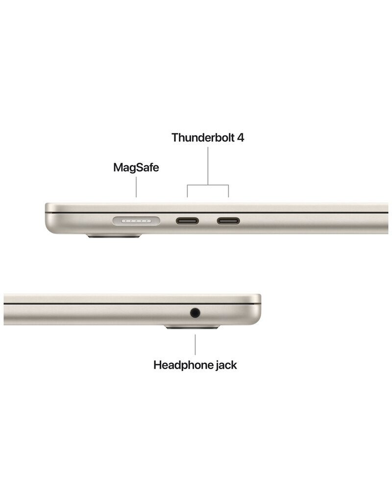 MacBook Air (2025) 15” M4 10-Core CPU 10-Core GPU 16GB 512GB SSD – Starlight